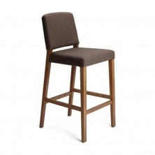 Baltimore Bar Stool C693. Clear Natural Or Stain. Any Fabric